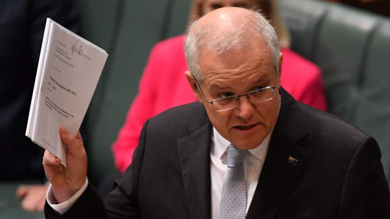 PM Scott Morrison introduces the Religious Discrimination Bill in the House of Representatives at Parliament House in Canberra