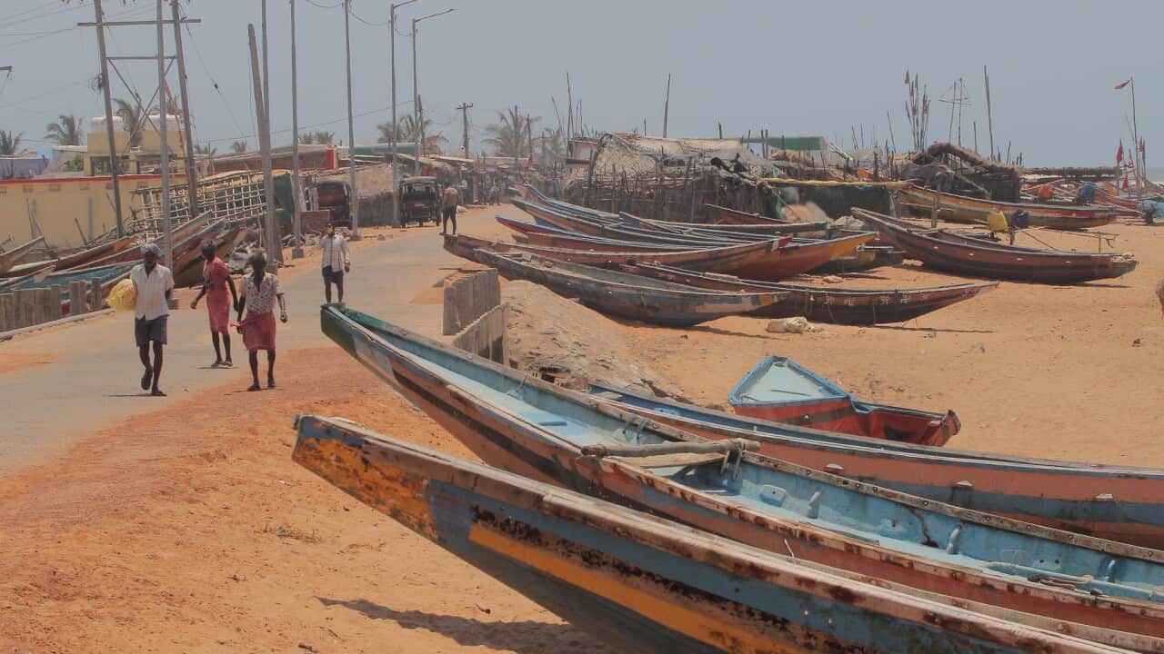 Indian sea fishermen have been told not to go to sea as cyclone Amphan approaches