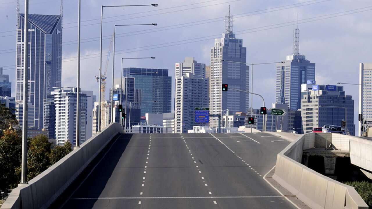 An empty road in Melbourne