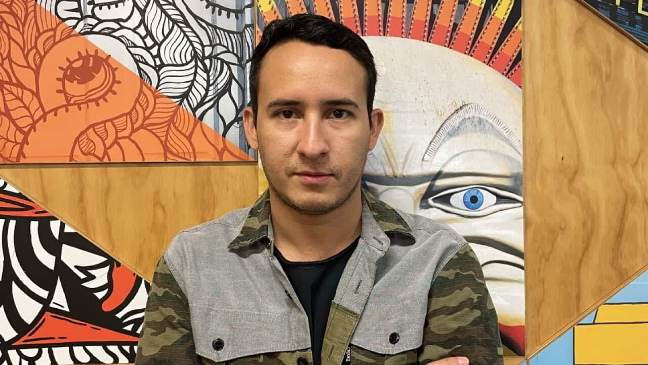 Al asesor estudiantil, Óscar Mejía, le preocupan los ataques verbales y físicos contra estudiantes internacionales en el transporte público australiano. Source: Supplied (Óscar Mejía)