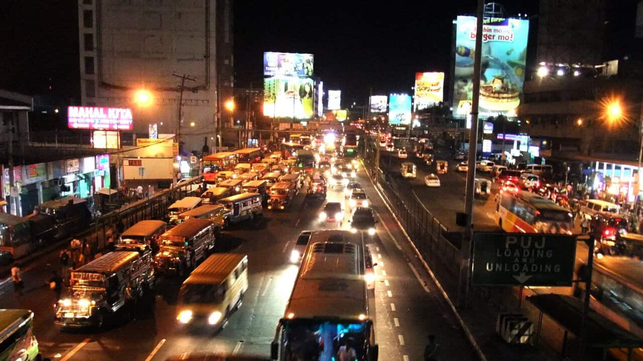 EDSA peak hour traffic