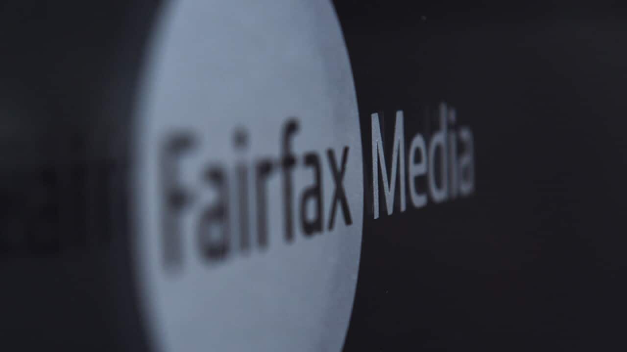 The company's logo is displayed on the Fairfax Media office
