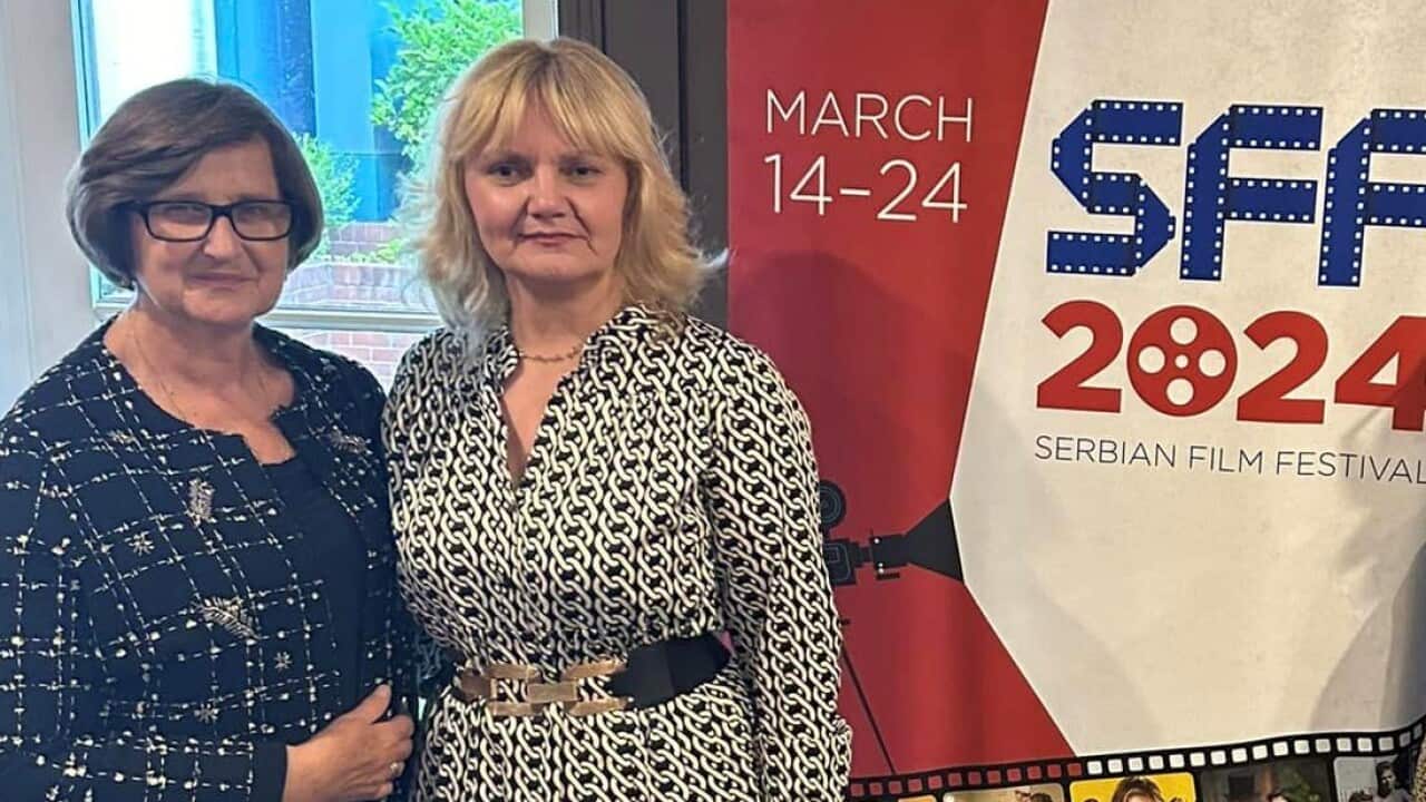 Serbian Film Festival director Milica Kozlina (left) and Consul General of Republic of Serbia Ms Jasmina Pekmezović