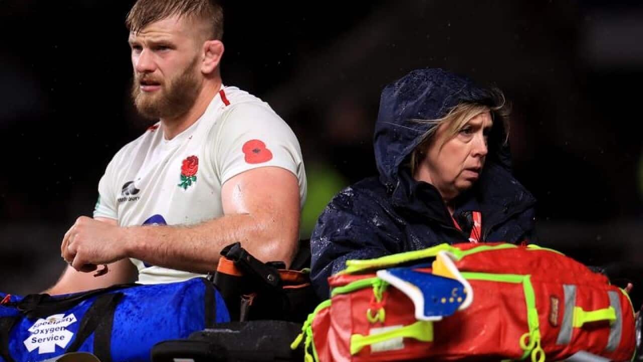 England lock George Kruis.