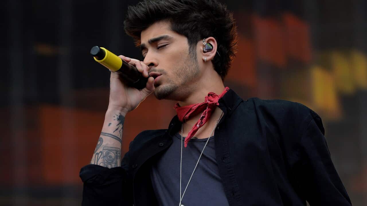 Former One Direction singer, Zayn Malik. (AAP)