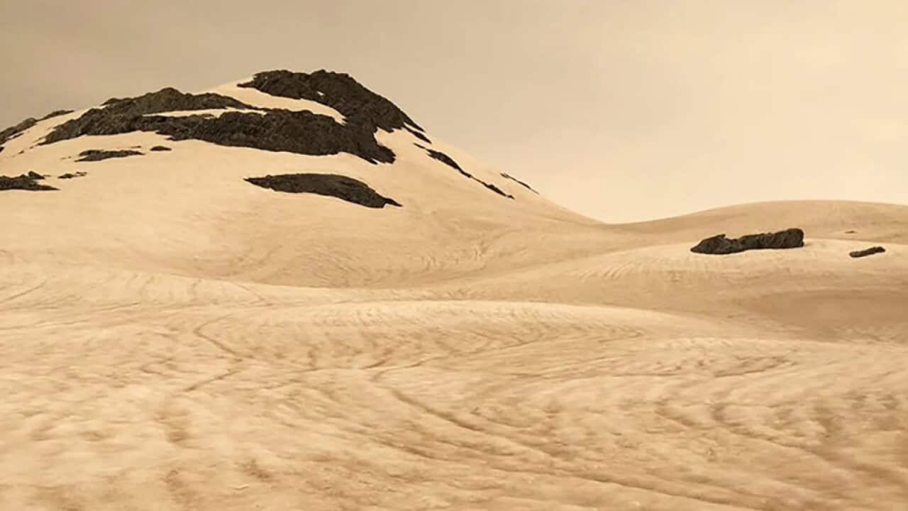 Ash from Australian bushfires seen on New Zealand's glaciers.
