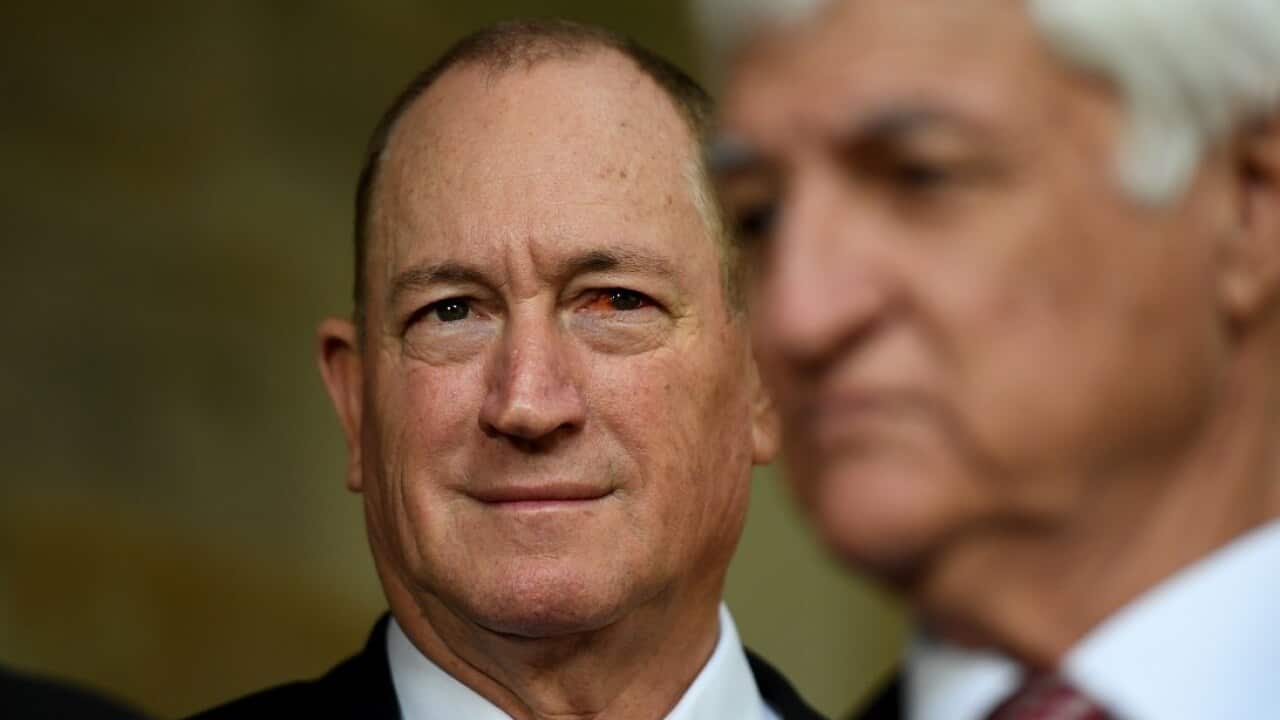 Queensland Senator Fraser Anning (left) has been kicked out of Katter's Australian Party.