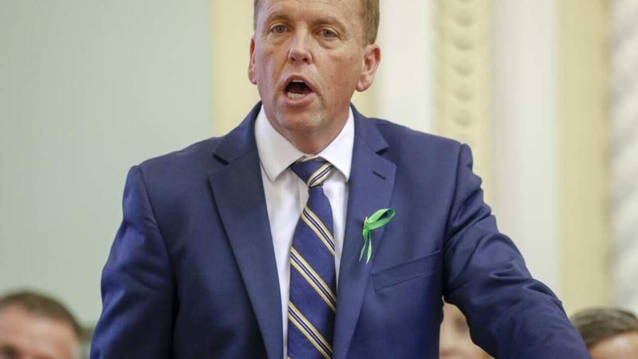 Shadow Treasurer Scott Emerson in parliament.