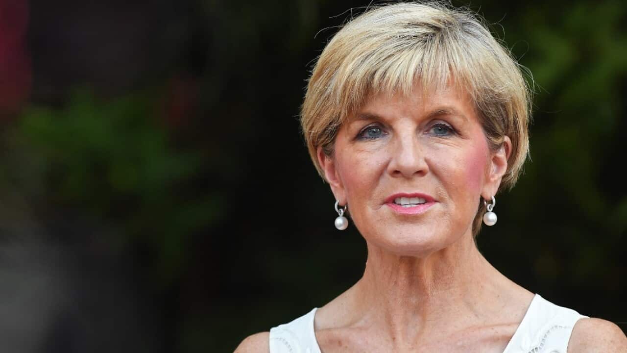 File image of Minister for Foreign Affairs Julie Bishop 