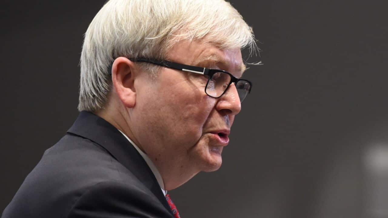 Former prime minister Kevin Rudd
