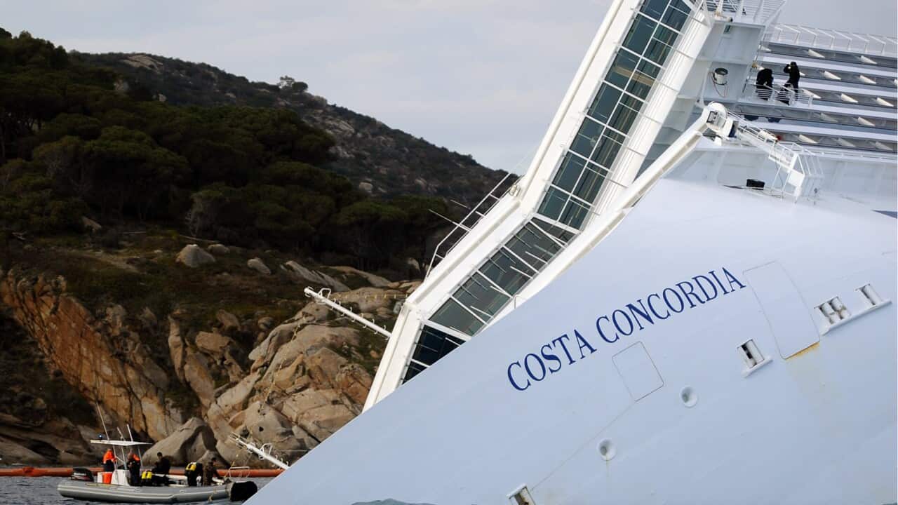 The Costa Concordia cruise ship