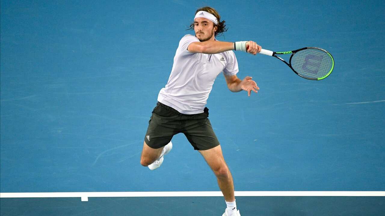 Stefanos Tsitsipas of Greece.