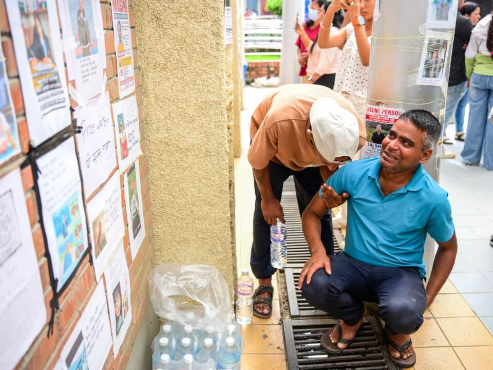 Families search for missing relatives after Nepal flash floods