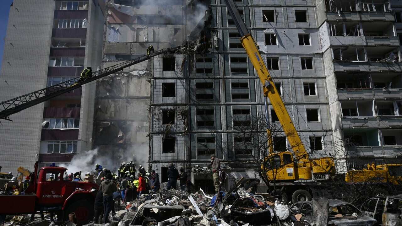 War situation in Uman, Ukraine - 28 Apr 2023