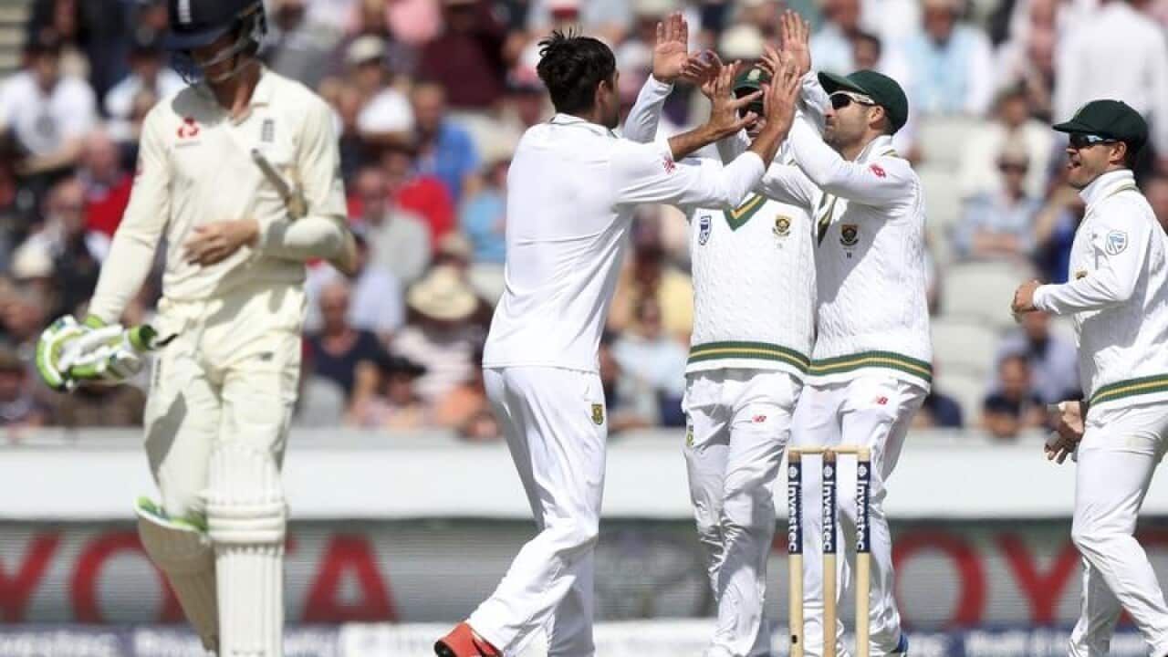 Keaton Jennings trudges off.