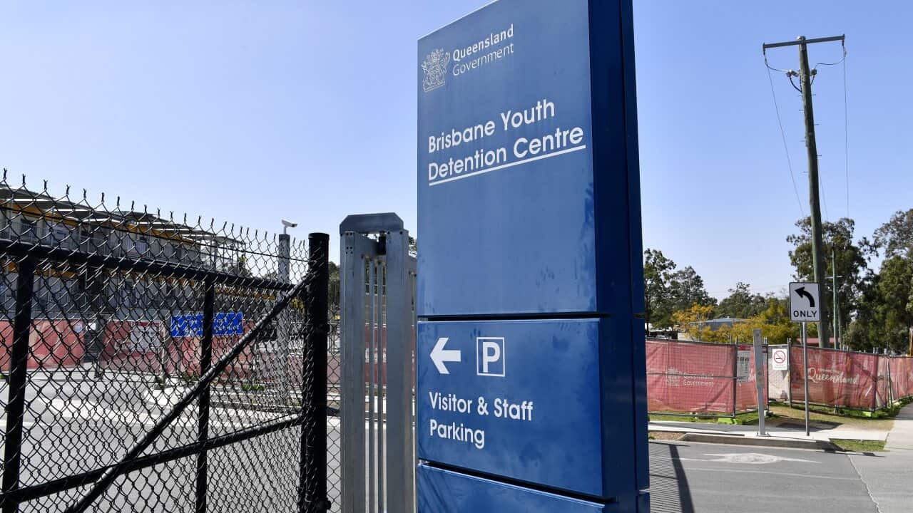 The entry to the Brisbane Youth Detention Centre in Brisbane.