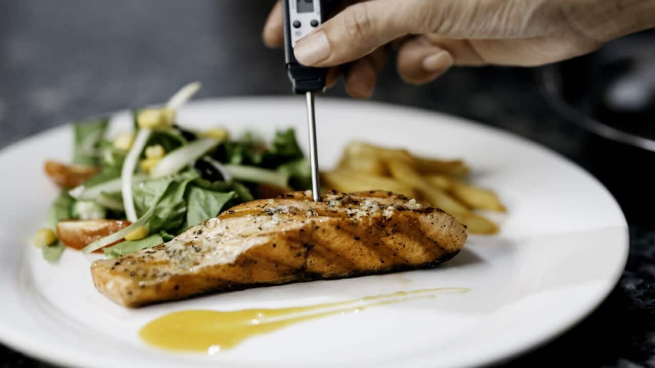 A meat thermometer or Thermapen is a cook's best friend