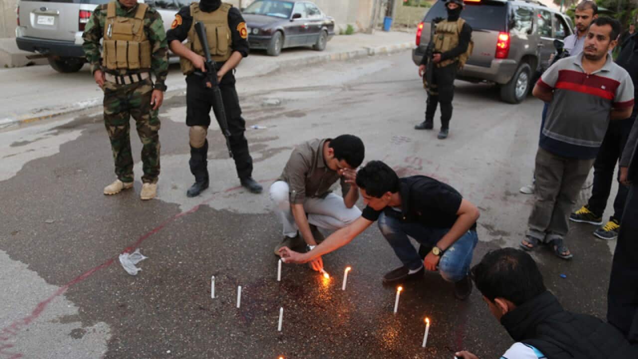 The site where a president's guard shot dead a journalist, Baghdad