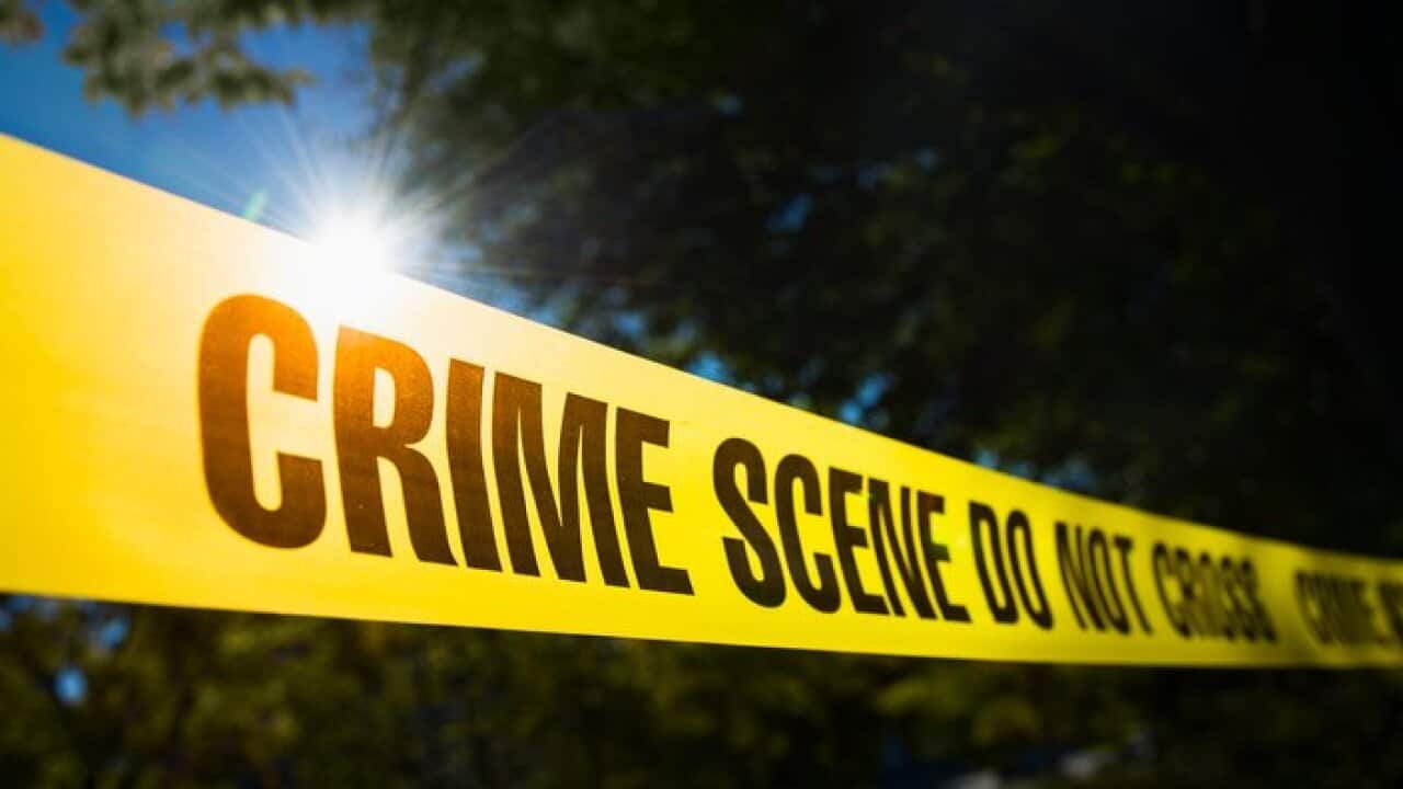 USA, New York State, New York City, Crime scene barrier tape