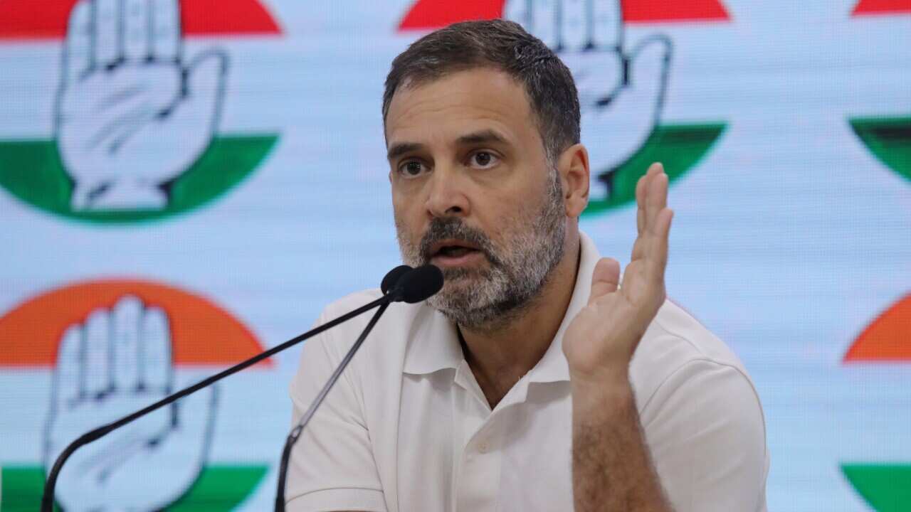 Indian National Congress party leader Rahul Gandhi in New Delhi - 18 Oct 2023