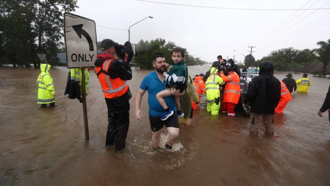Flooding occurs in the town of Lismore, northeastern New South Wales, Monday, February 28, 2022.