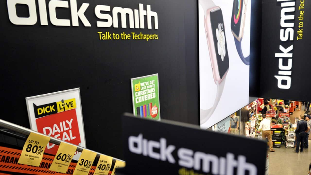Signage at a Dick Smith electronics store