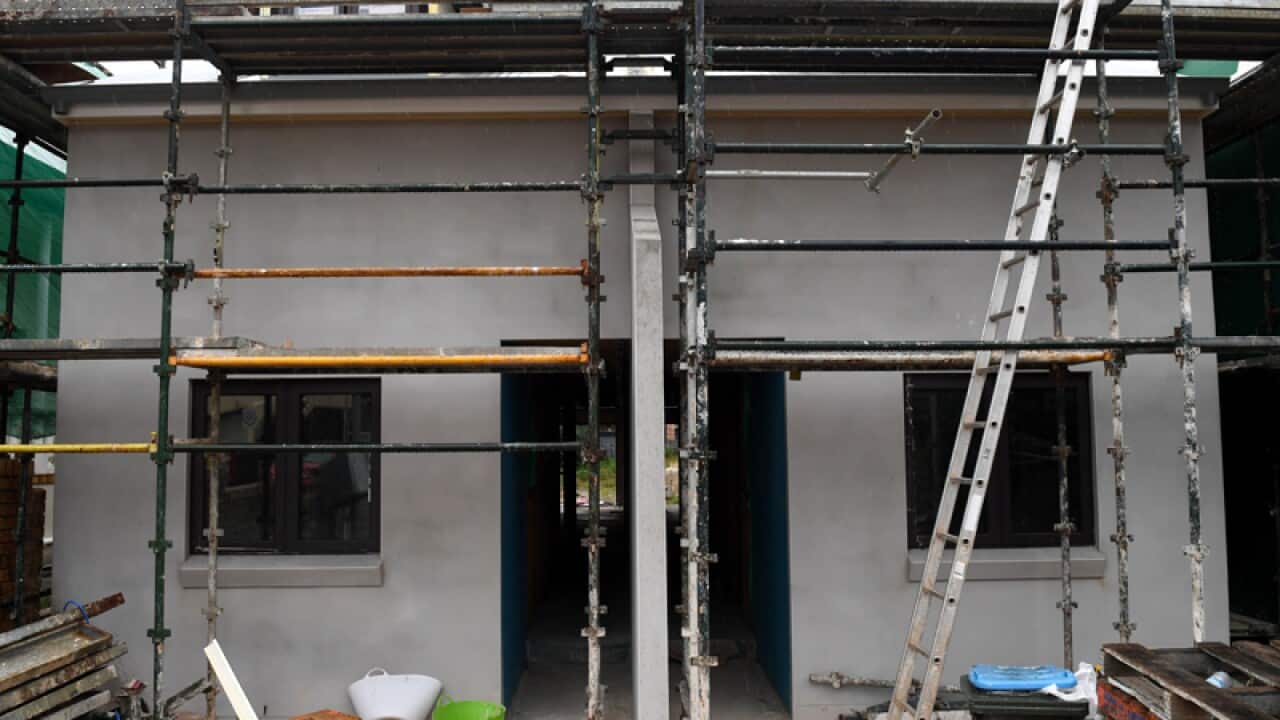 A new house under construction