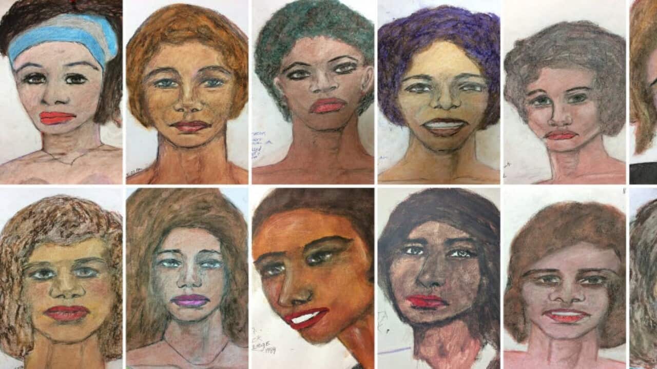 FBI released these images of unidentified victims drawn by serial killer Stuart Little.