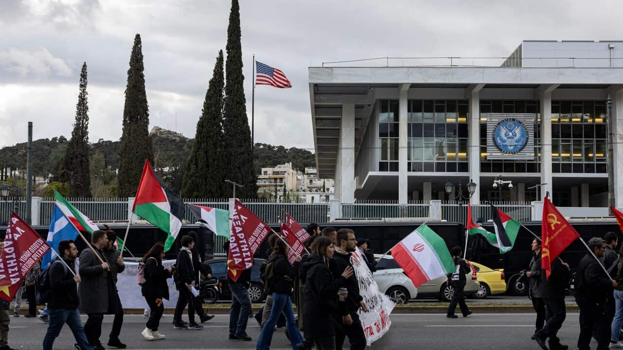 Greece Iran War Protest