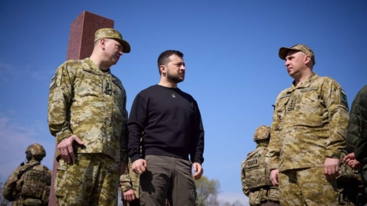 President Volodymyr Zelenskyy visited the border of Ukraine with Belarus and Poland in Volyn region and thanked the Ukrainian border guards for their protection of the state.