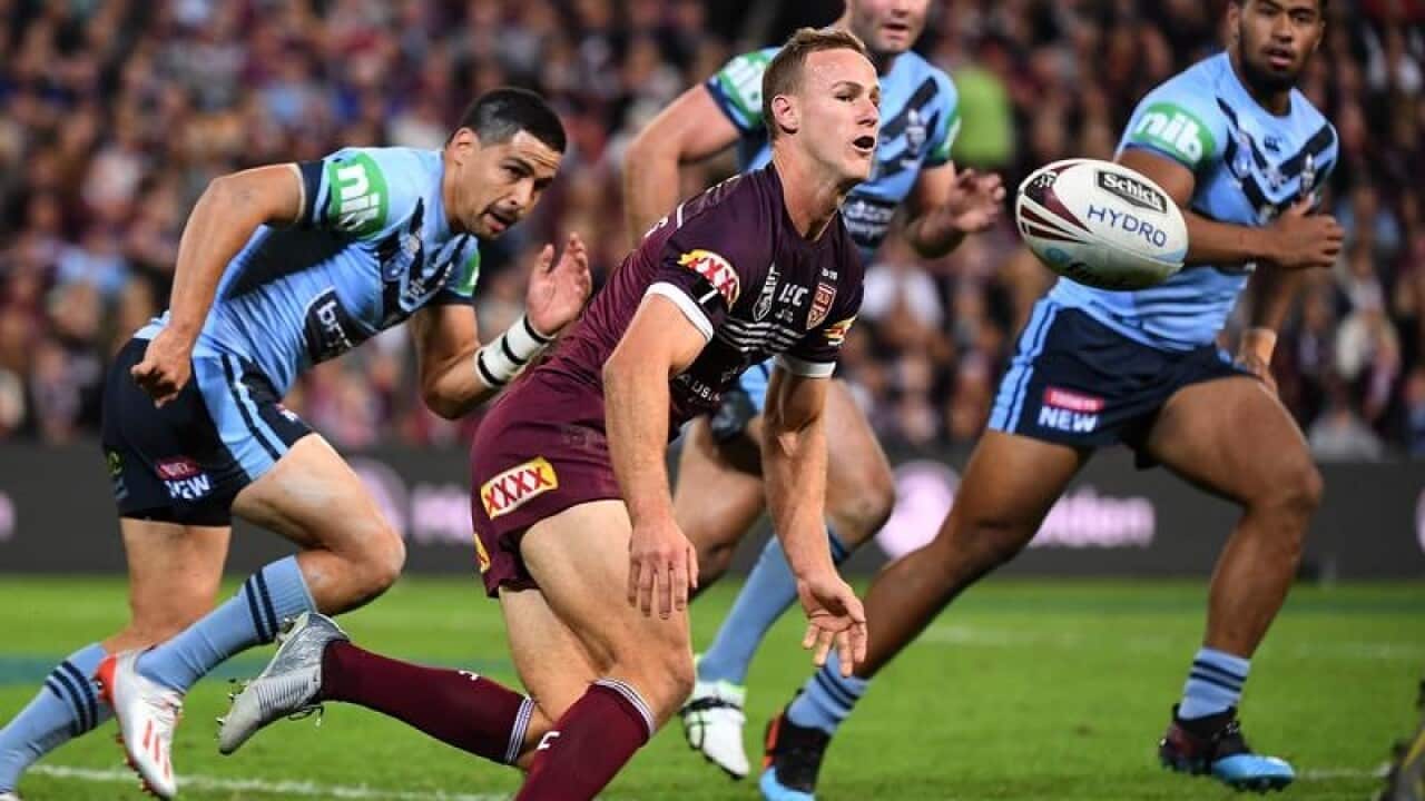 Daly Cherry-Evans of the Maroons.