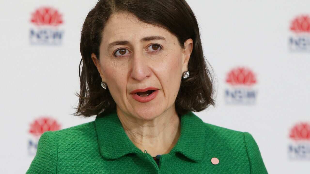 NSW Premier Gladys Berejiklian speaks to the media during a COVID-19 update and press conference in Sydney.