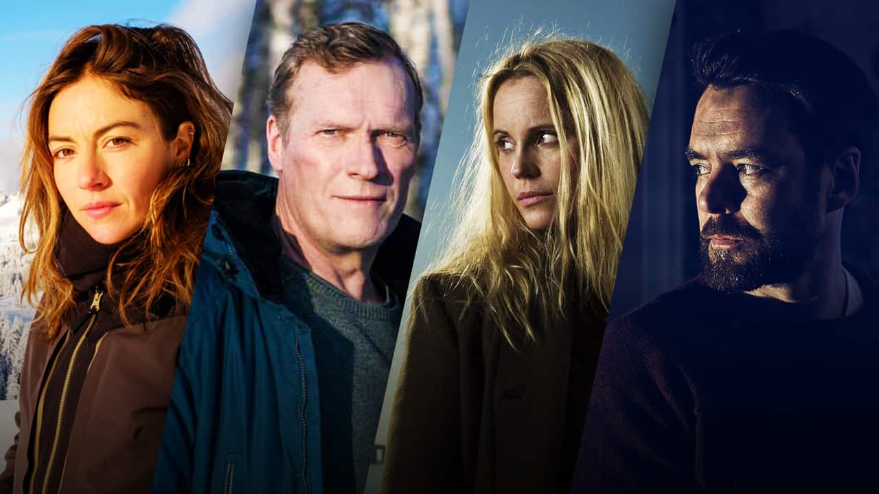 A composite images shows four faces, two men and two women.