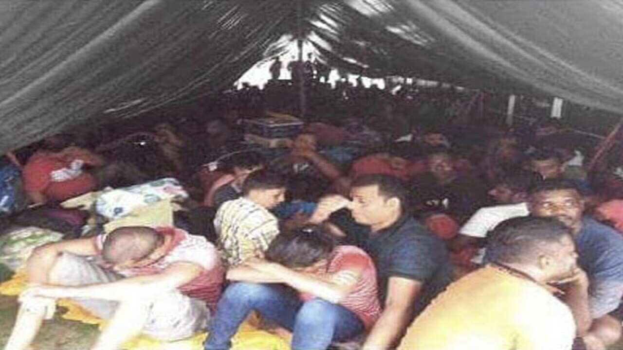 illegal migrants on a rusty tanker in Malaysia