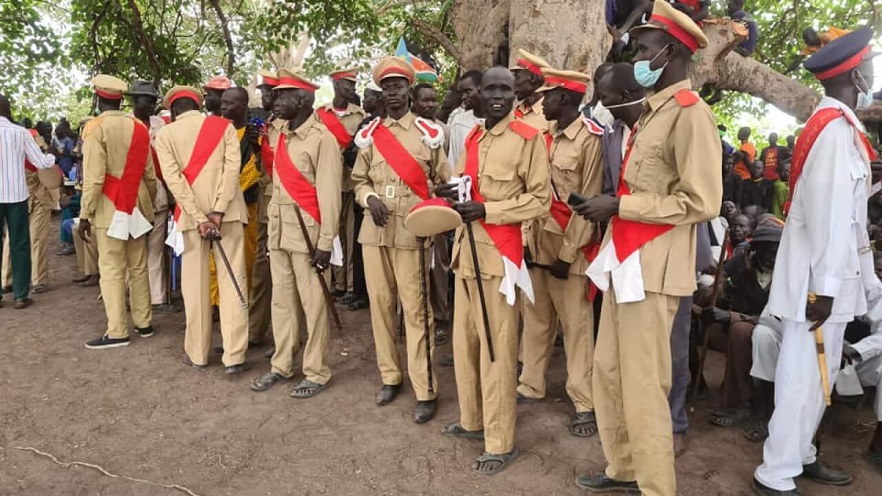Image of local chiefs from Warrab State