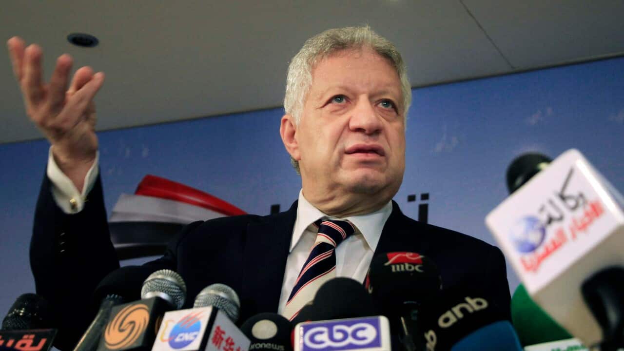 lawyer and head of Zamalek FC club Mortada Mansour
