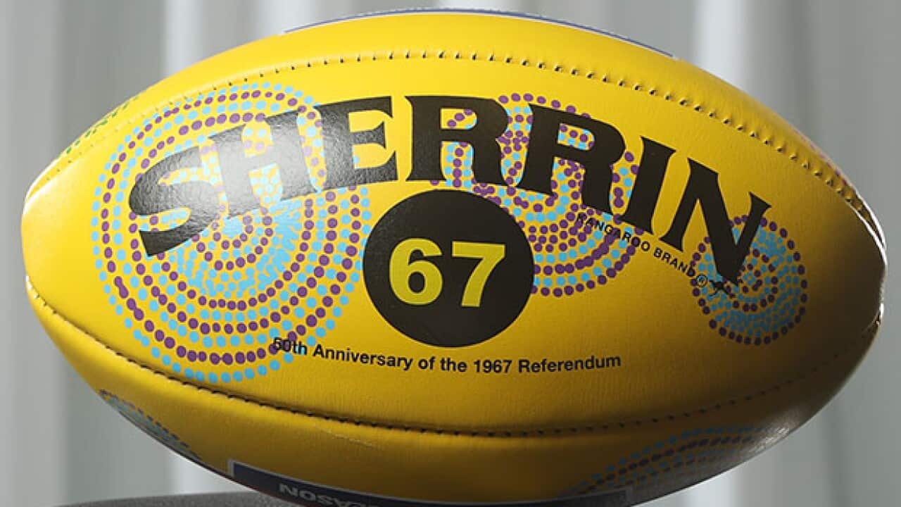 AFL Sherrin Football with Indigenous design