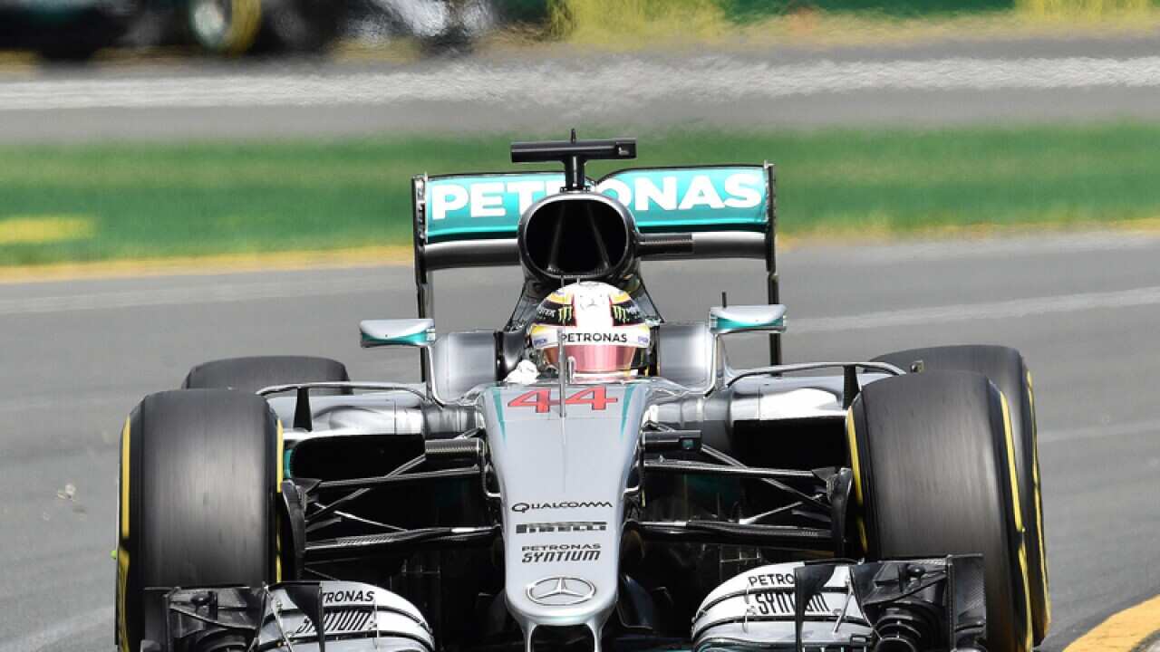 Lewis Hamilton at the Australian Formula One Grand Prix