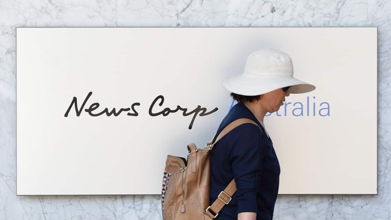News Corp Australia signage.