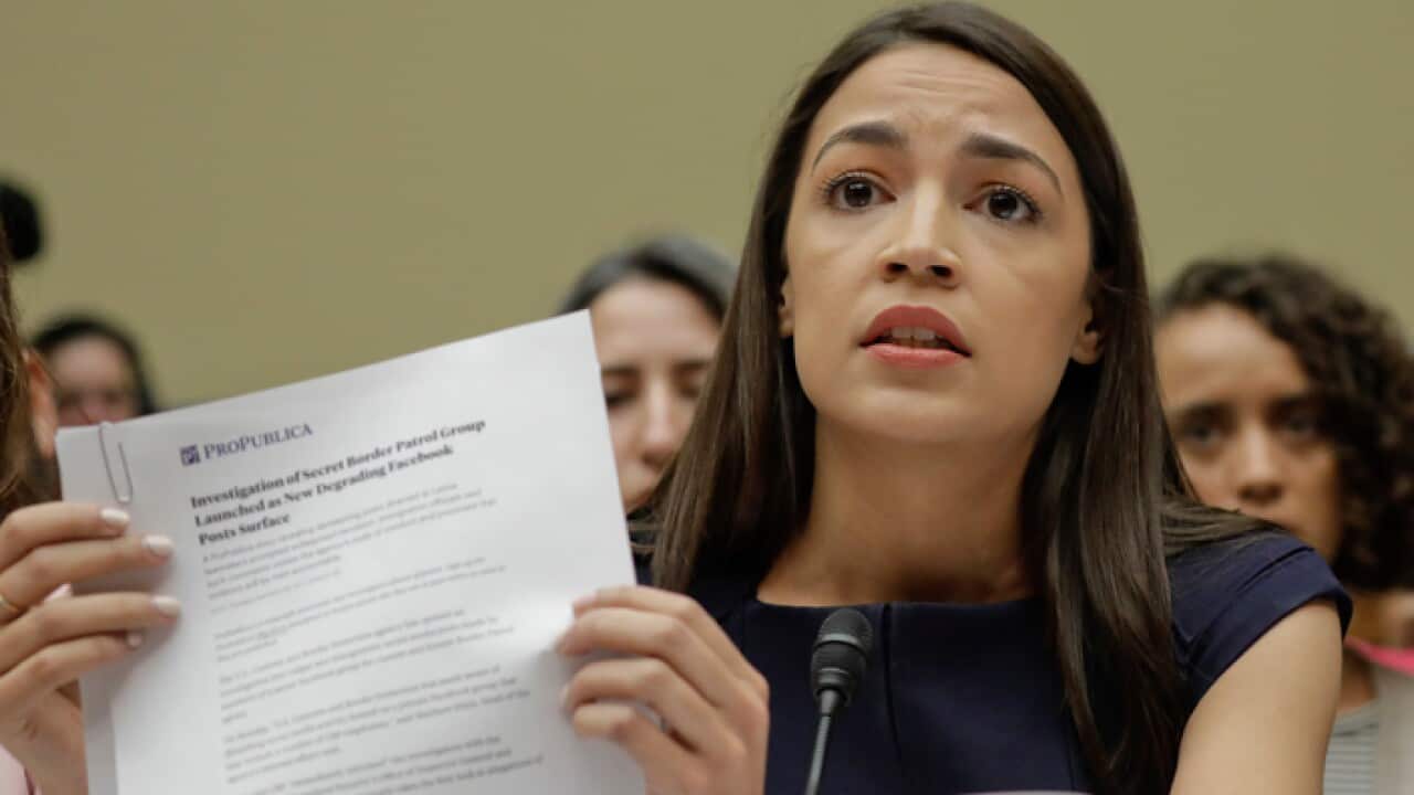 Alexandria Ocasio-Cortez testifying before the House Oversight Committee hearing on family separation and detention centers
