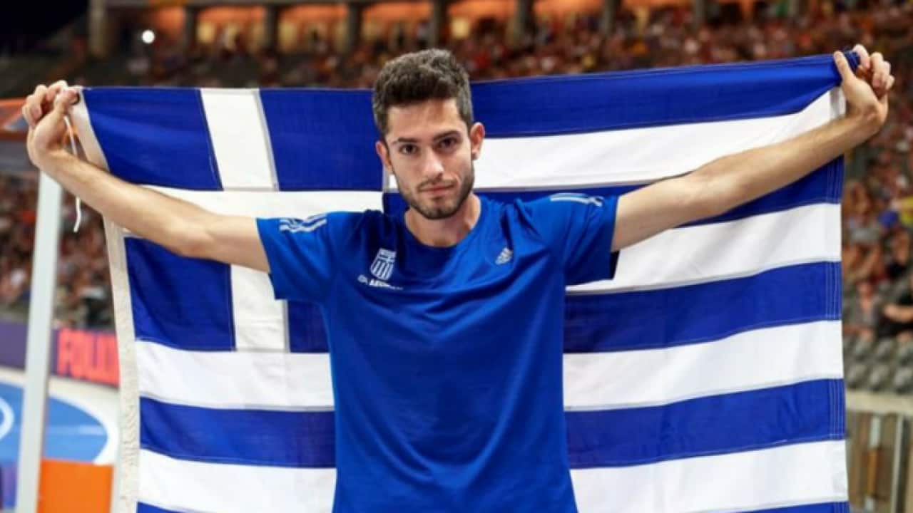 Miltos Tentoglou, greek Gold Medalist in the long jump in the European Athletics Championships in Berlin