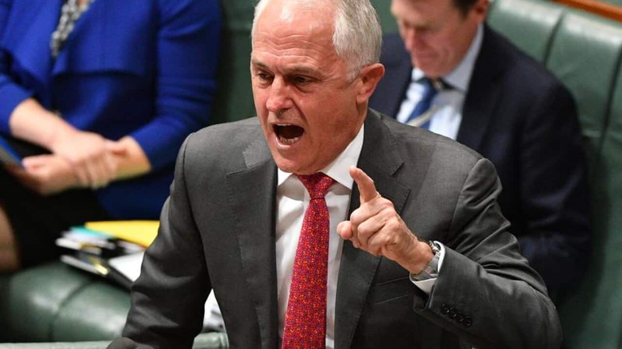 Malcolm Turnbull during Question Time in