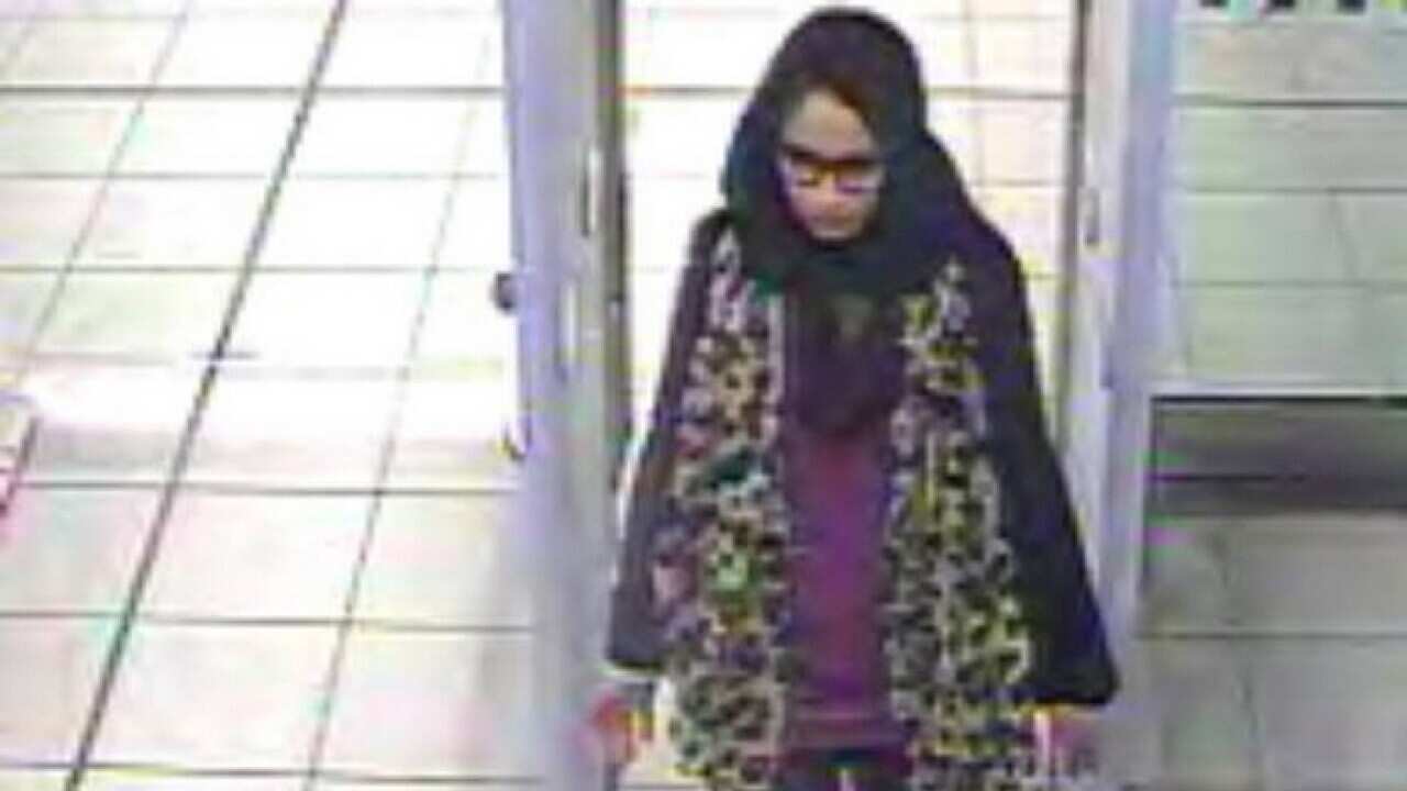 Shamima Begum begins her journey to join IS at Gatwick Airport in 2015