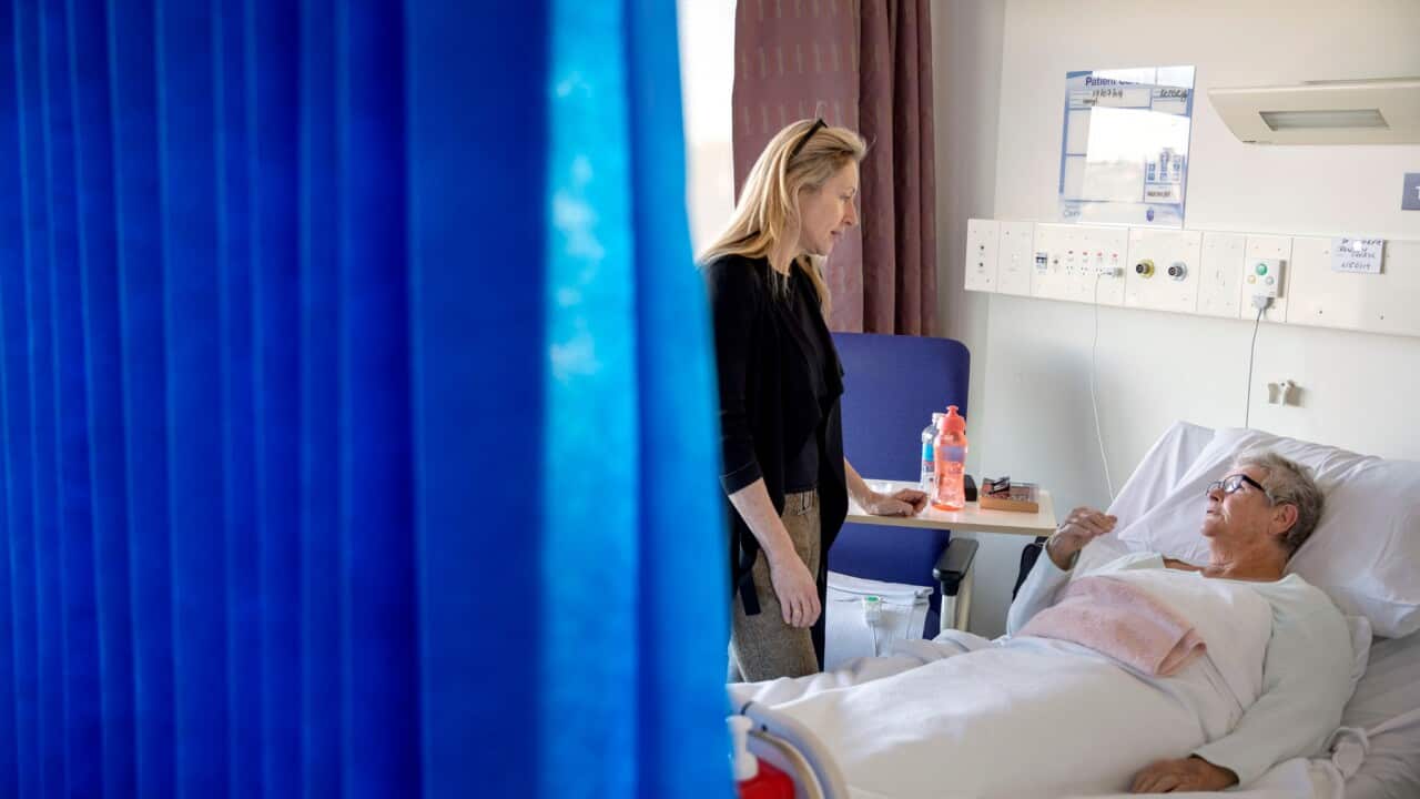 یک متخصص در حال معاینه یک بیمار