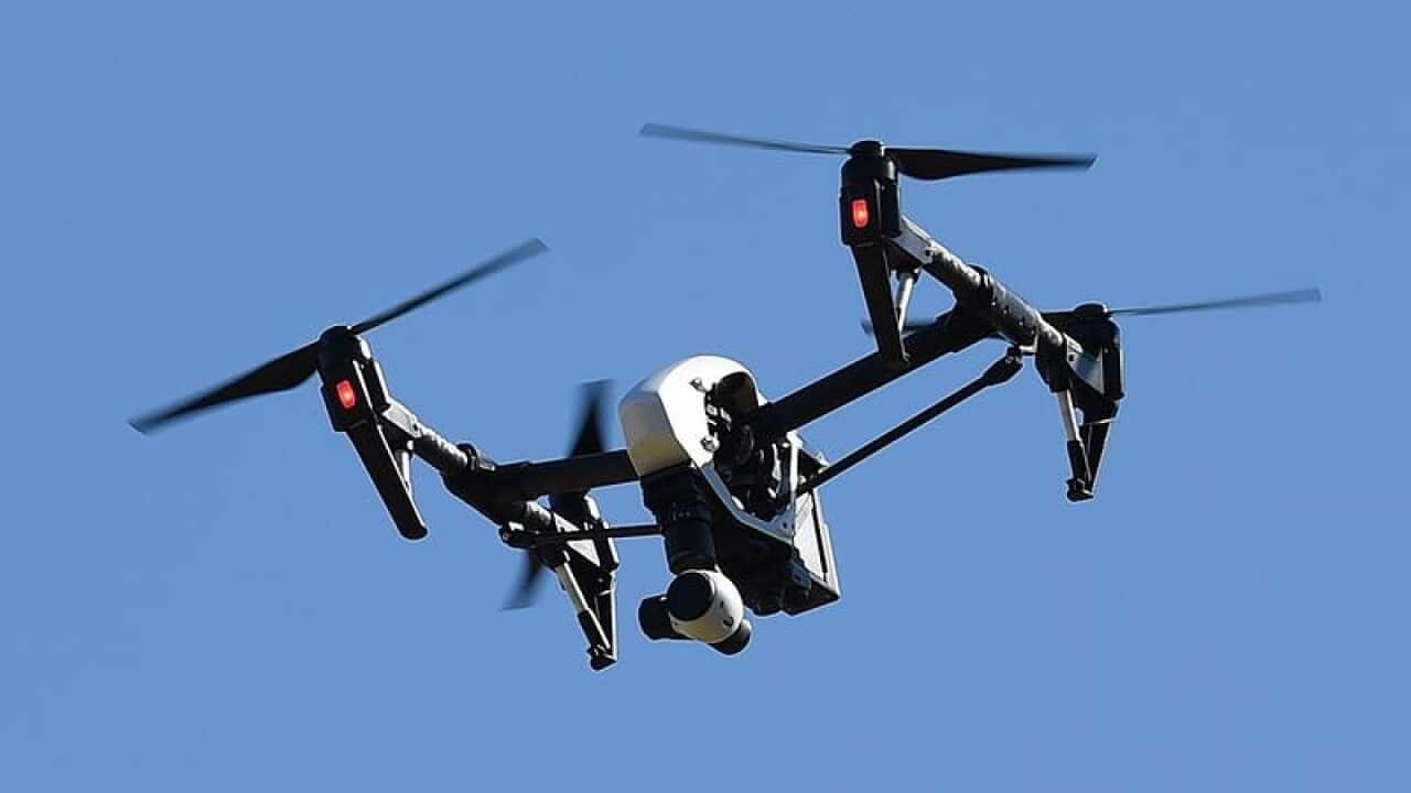 A stock image of an aerial drone in Brisbane.