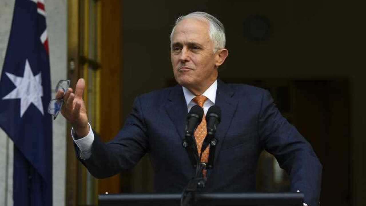 Outgoing Prime Minister Malcolm Turnbull speaks to the media during a press conference at Parliament House in Canberra, Friday, August 24, 2018.