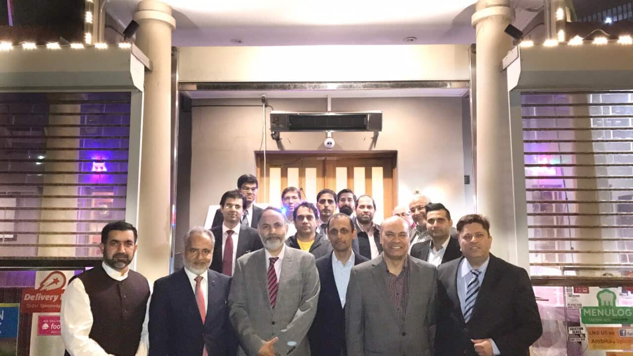 Consul General Abdul Majid Yousfani with Pakistani delegation