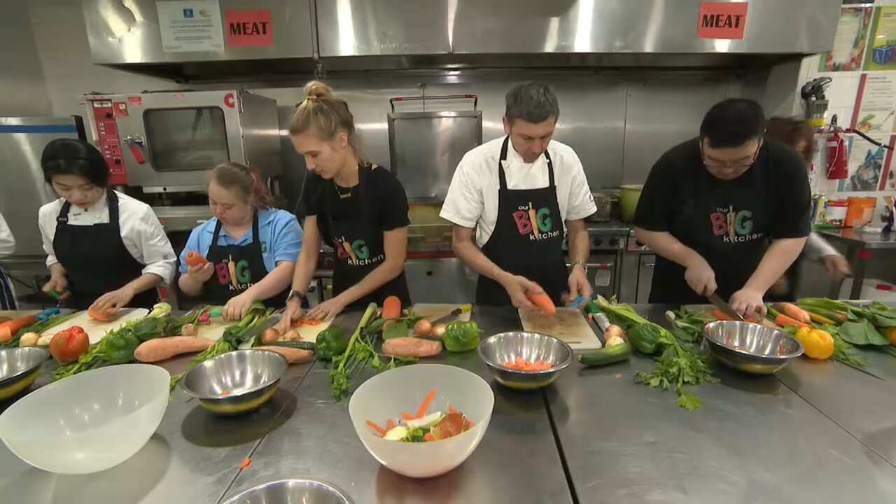 Our Big Kitchen churns out dozens of meals daily to the homeless, women's refuges and others in need.