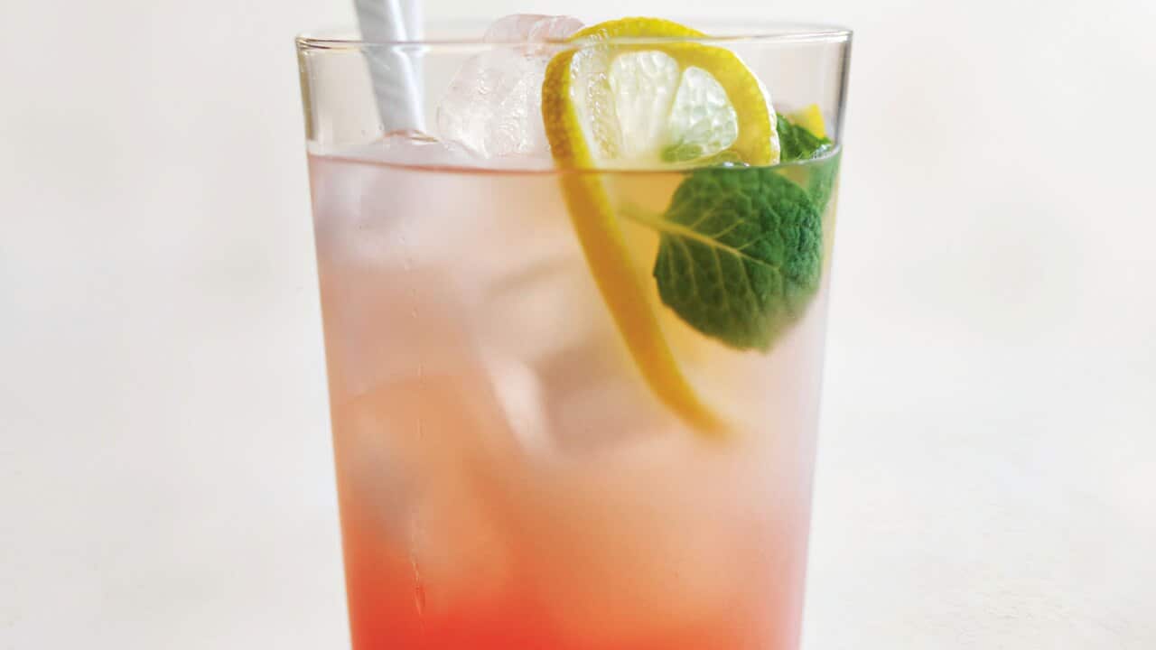 Pink watermelon lemonade