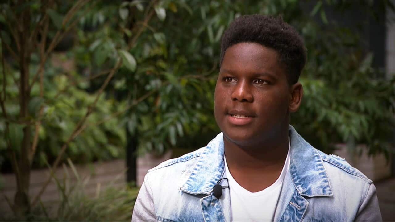 Mammadu Bah felt life weigh more heavily on him when his parents split up (SBS).jpg